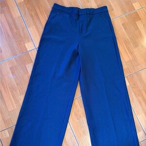 Good American Blue Striped Trousers